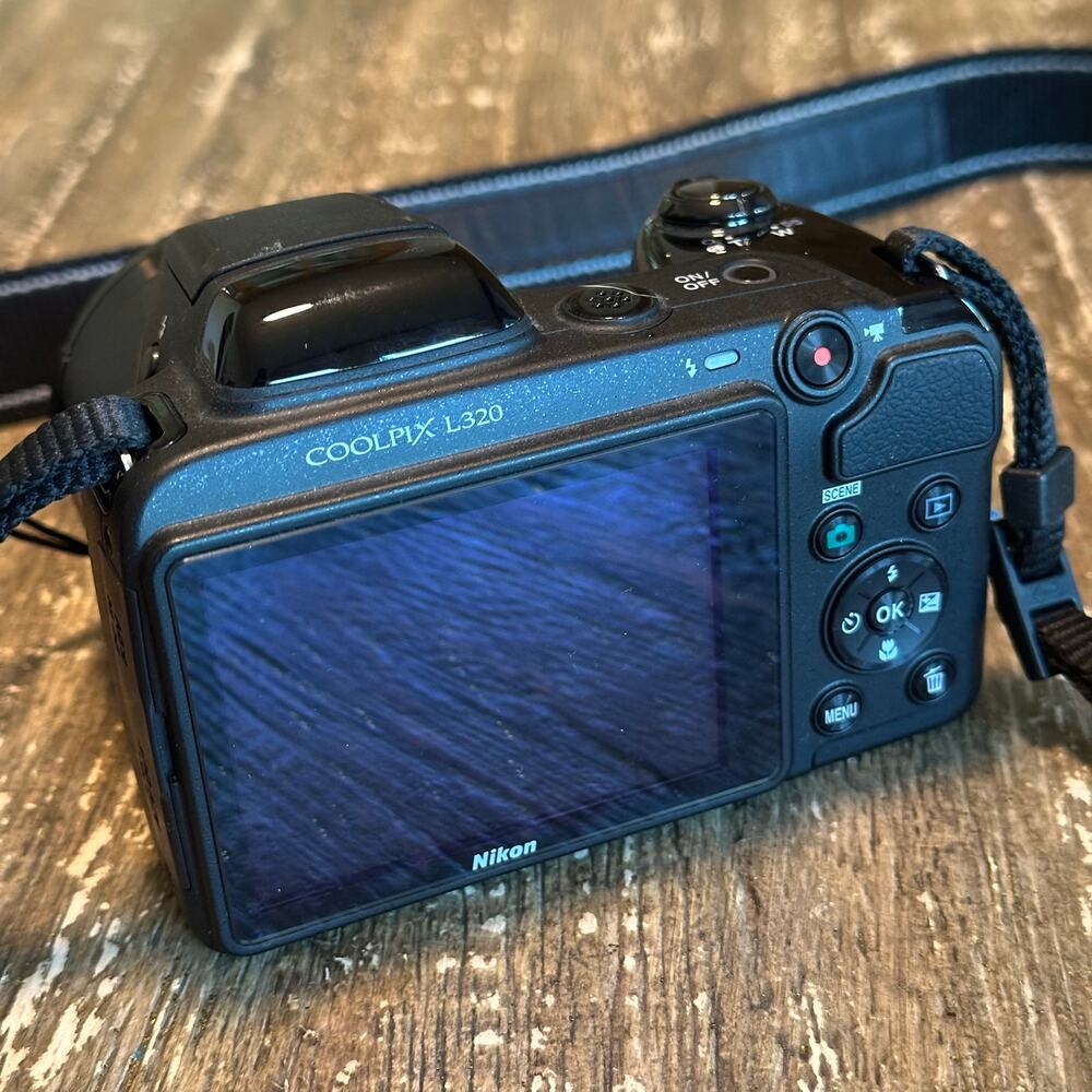 Nikon CoolPix L320 Digital Camera 16.1MP 26X Black Case Strap - Picture 4 of 10